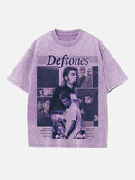 Deftones Print Round Neck T-shirt
