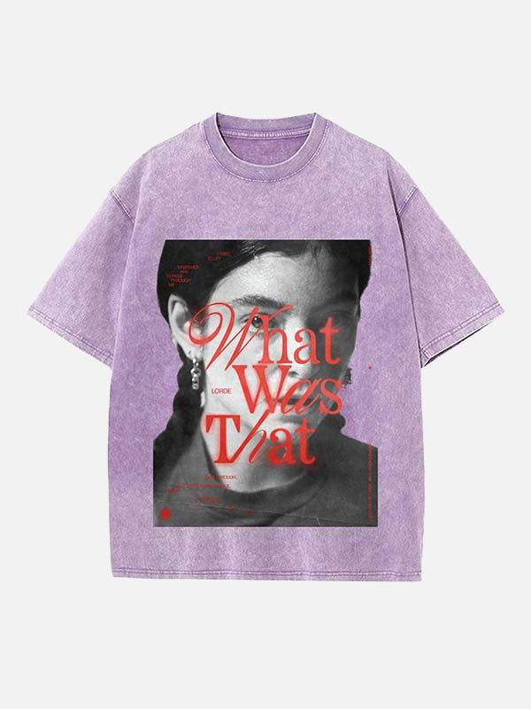 Lorde Print Round Neck T-shirt