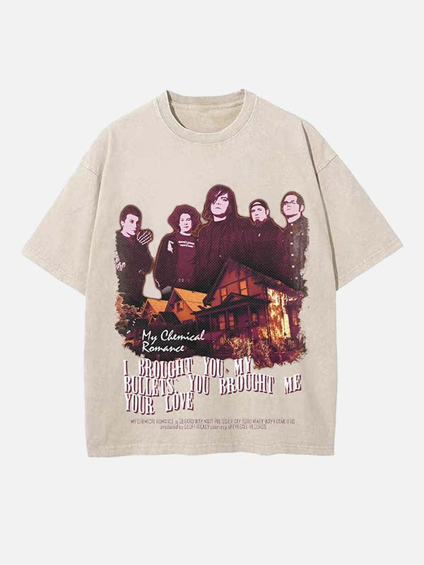 My Chemical Romance Print Round Neck T-shirt