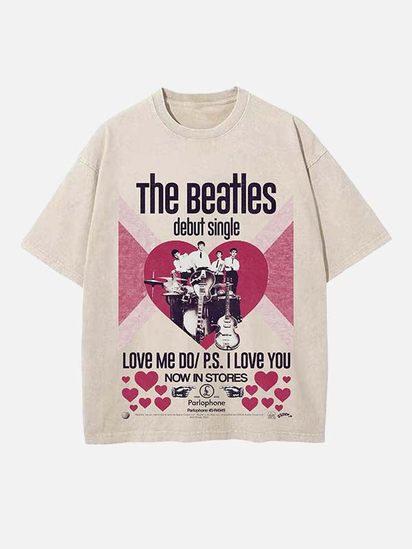 The Beatles Print Round Neck T-shirt