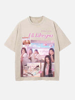 ILLIT Print Round Neck T-shirt