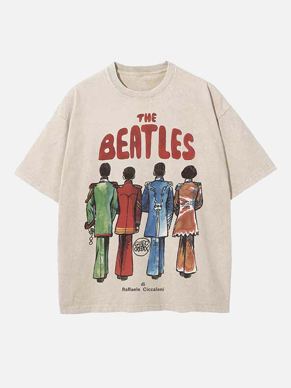 The Beatles Print Round Neck T-shirt
