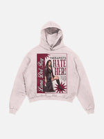 Lana Del Rey Print Slant Pockets Hoodie