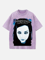 Evanescence Print Round Neck T-shirt