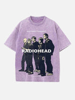 Radiohead Print Round Neck T-shirt
