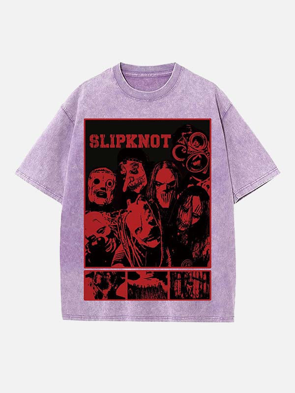 Slipknot Print Round Neck T-shirt