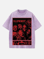 Slipknot Print Round Neck T-shirt