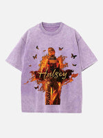 Halsey Print Round Neck T-shirt