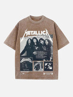 Metallica Print Round Neck T-shirt
