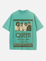 Queen Print Round Neck T-shirt
