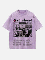 Radiohead Print Round Neck T-shirt
