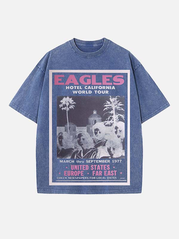 Eagles Print Round Neck T-shirt