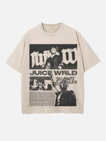 Juice WRLD Print Round Neck T-shirt