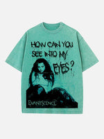 Evanescence Print Round Neck T-shirt