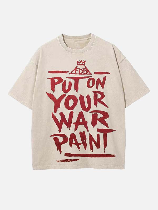 Fall Out Boy Print Round Neck T-shirt