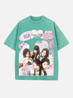 ILLIT Print Round Neck T-shirt