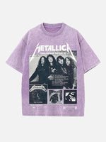 Metallica Print Round Neck T-shirt