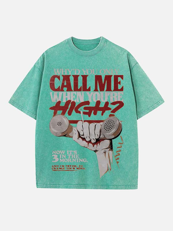 Arctic Monkeys Print Round Neck T-shirt