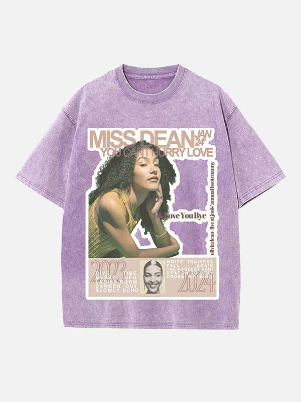 Olivia Dean Print Round Neck T-shirt