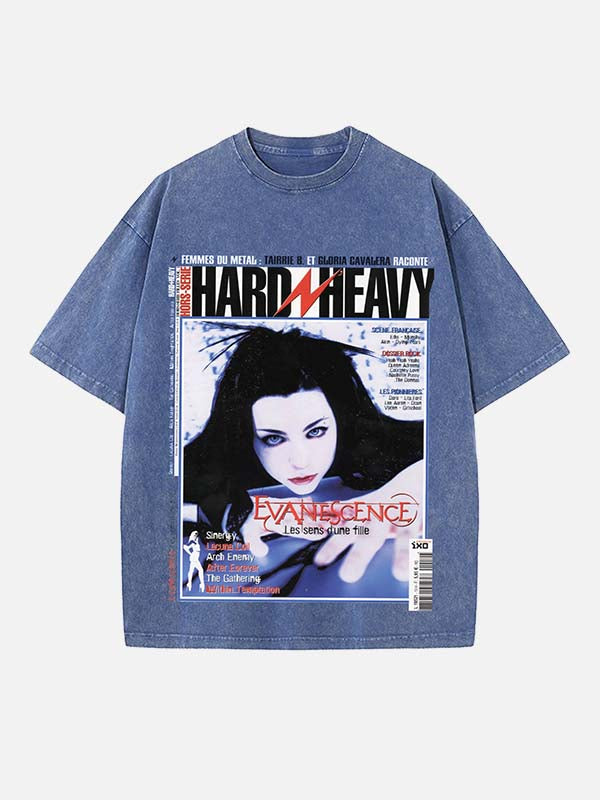 Evanescence Print Round Neck T-shirt