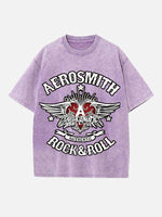 Aerosmith Print Round Neck T-shirt