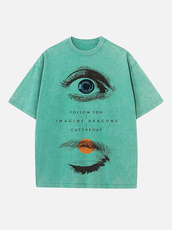 Imagine Dragons Print Round Neck T-shirt