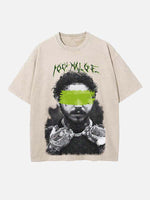 Post Malone Print Round Neck T-shirt