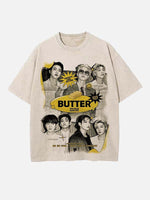 BTS Print Round Neck T-shirt