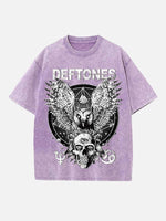 Deftones Print Round Neck T-shirt