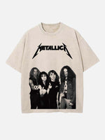 Metallica Print Round Neck T-shirt