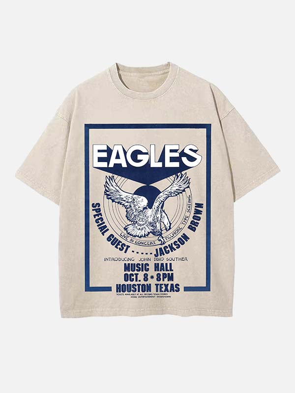 Eagles Print Round Neck T-shirt