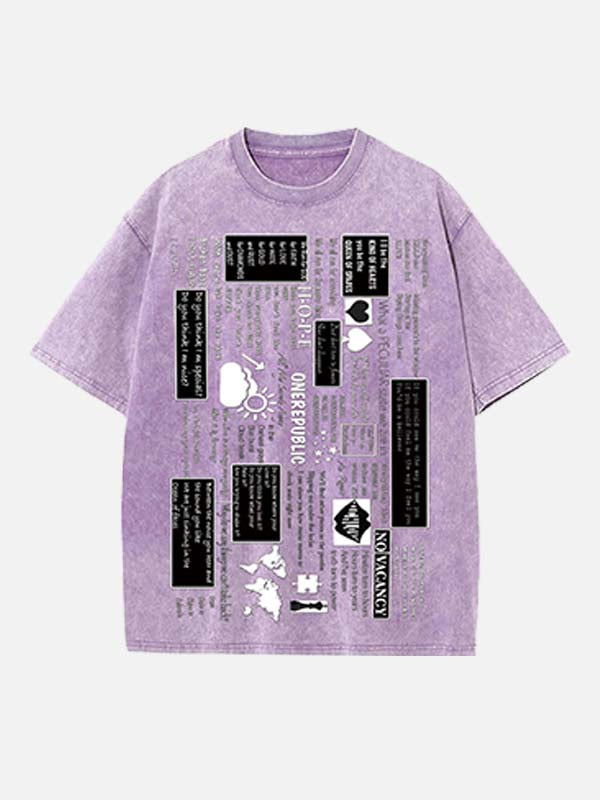 OneRepublic Print Round Neck T-shirt