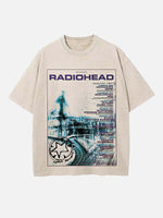 Radiohead Print Round Neck T-shirt