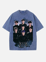BTS Print Round Neck T-shirt