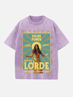 Lorde Print Round Neck T-shirt