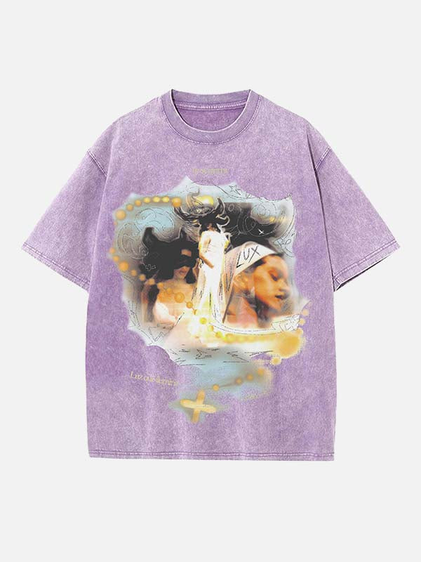 Rosalía Print Round Neck T-shirt