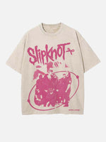 Slipknot Print Round Neck T-shirt