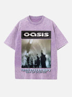 Oasis Print Round Neck T-shirt