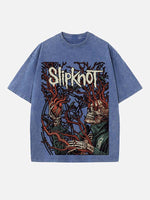 Slipknot Print Round Neck T-shirt