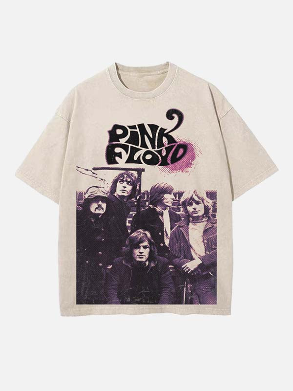 Pink Floyd Print Round Neck T-shirt