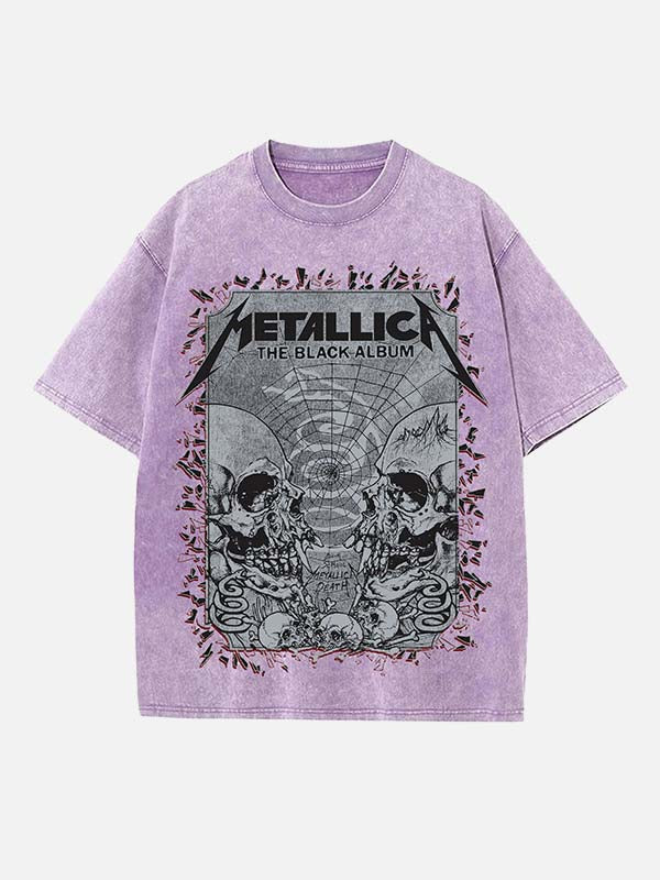 Metallica Print Round Neck T-shirt