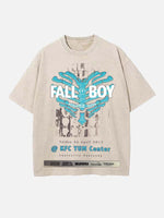 Fall Out Boy Print Round Neck T-shirt