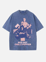 Red Hot Chili Peppers Print Round Neck T-shirt