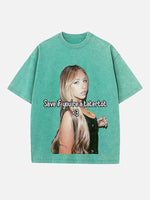 Tate McRae Print Round Neck T-shirt