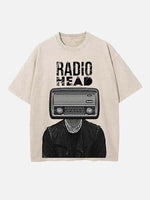 Radiohead Print Round Neck T-shirt