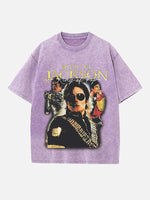 Michael Jackson Print Round Neck T-shirt