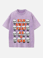 Kanye West Print Round Neck T-shirt