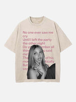 PinkPantheress Print Round Neck T-shirt
