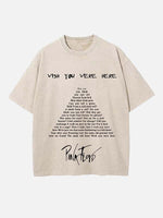 Pink Floyd Print Round Neck T-shirt