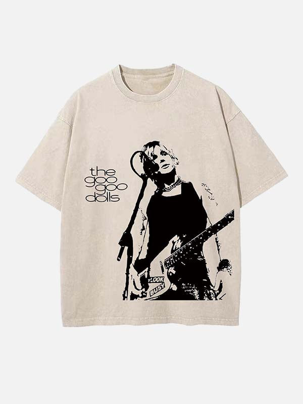 The Goo Goo Dolls Print Round Neck T-shirt